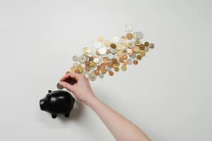 savings for retirement in a piggy bank